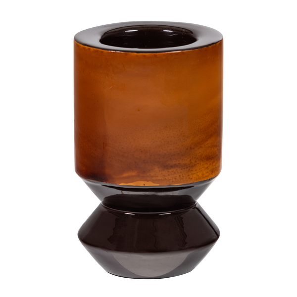 Bild von KIVA KERZENHALTER 20X12 CM METALL BRAUN