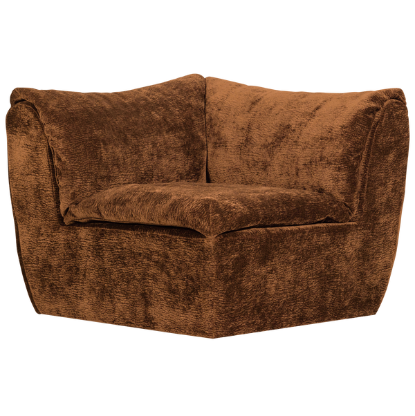 Afbeelding van BAGGY HOEKELEMENT 3D CHENILLE MIDDENBRUIN