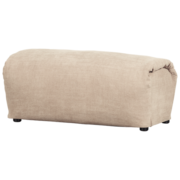 Image de BAGGY TABOURET CHENILLE TISSÉ SABLE
