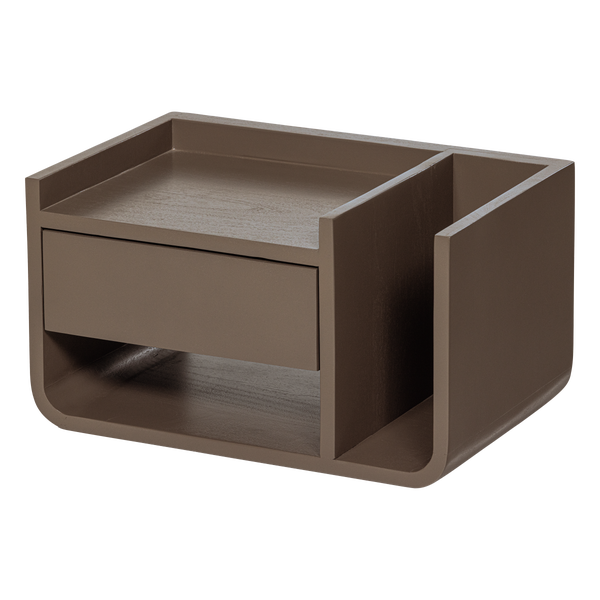 Image de SLO TABLE DE CHEVET SUSPENDUE MANGO DROITE MOKKA BRUN [fsc]