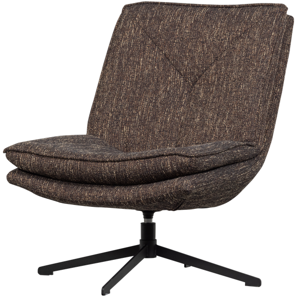Image of MILARO SWIVEL ARMCHAIR BROWN MELANGE
