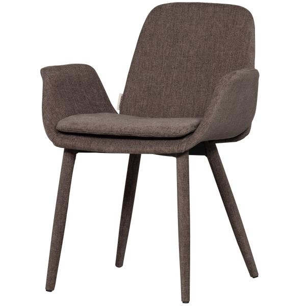 Image of CURVE DINING CHAIR BROWN