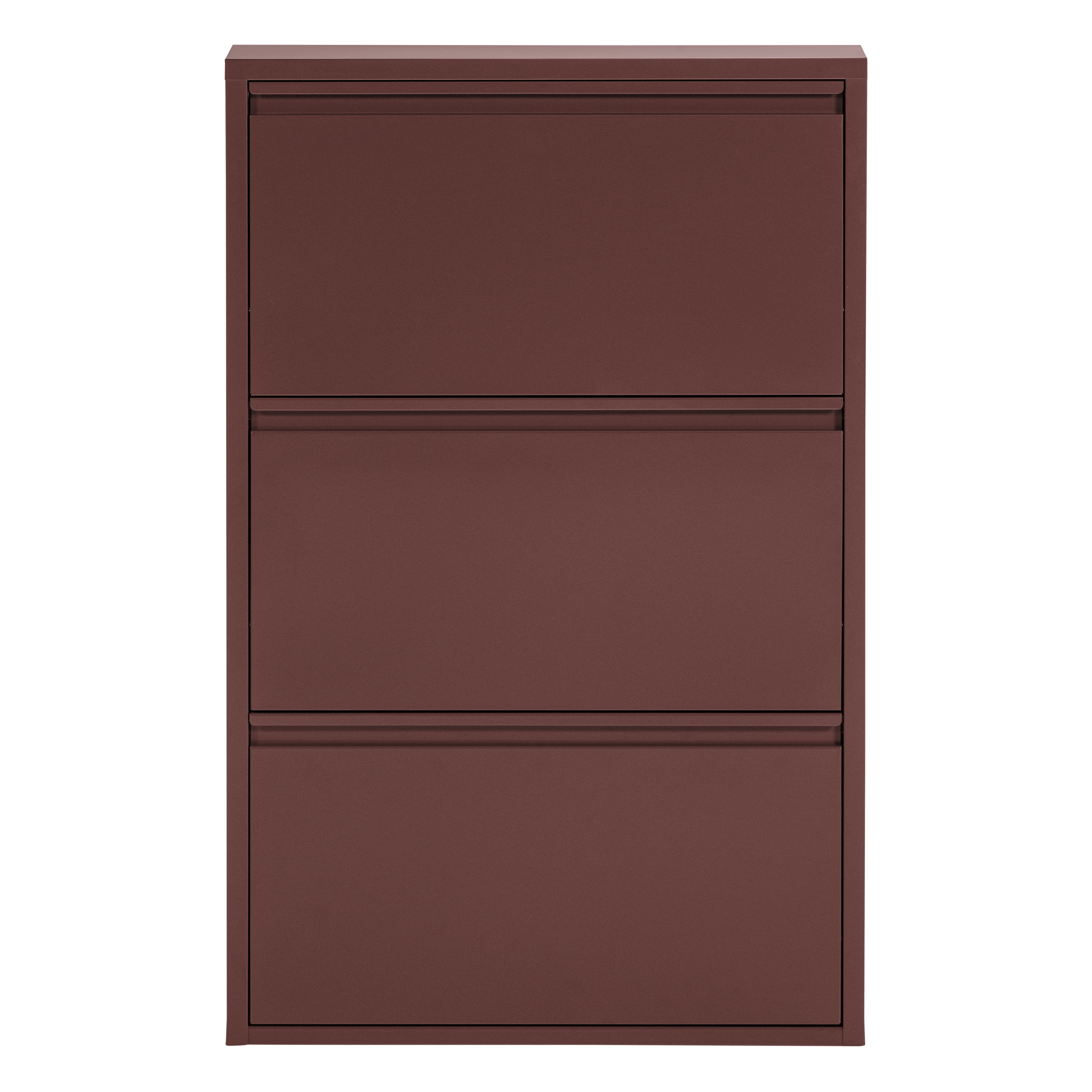 374062-O_02_VS_Sabine_3-vaks_schoenenkast_metaal_bordeauxrood_F1.png?auto=webp&format=png&width=1500&height=1500