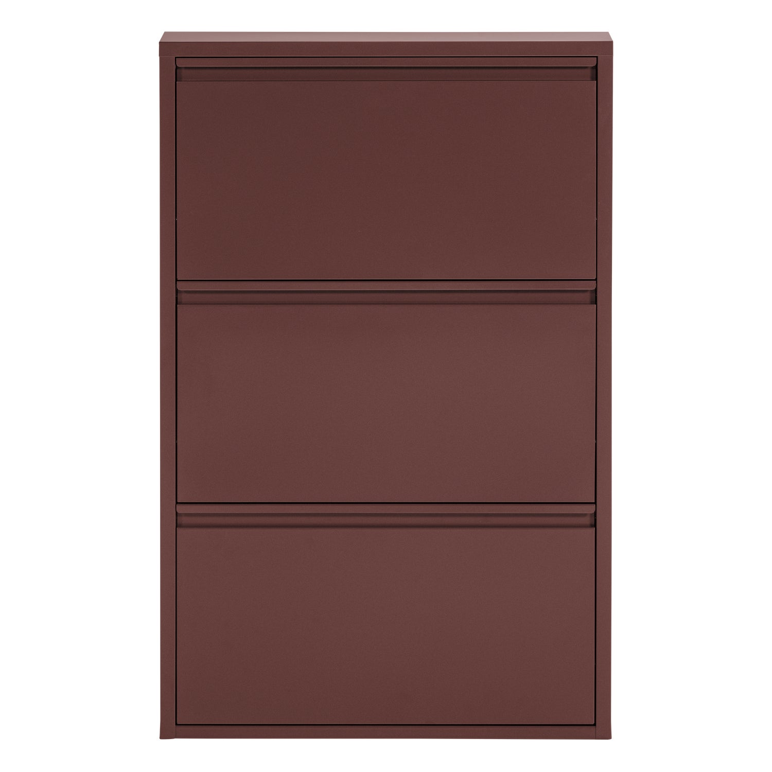 374062-O_02_VS_Sabine_3-vaks_schoenenkast_metaal_bordeauxrood_F1.png?auto=webp&format=png&width=1500&height=1500