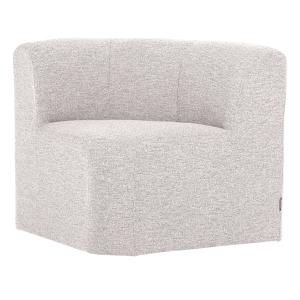Image of MOJO BASE DINING BENCH CORNER WITH BACK BOUCLÉ ECRU [fsc]