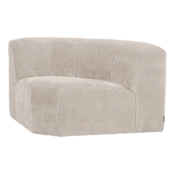 Image de MOJO BASE ÉLÉMENT DE COIN ROND TISSU CÔTELÉ ECRU [fsc]
