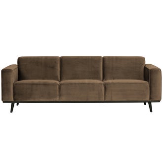 STATEMENT 3-SEATER 230 CM VELVET TAUPE