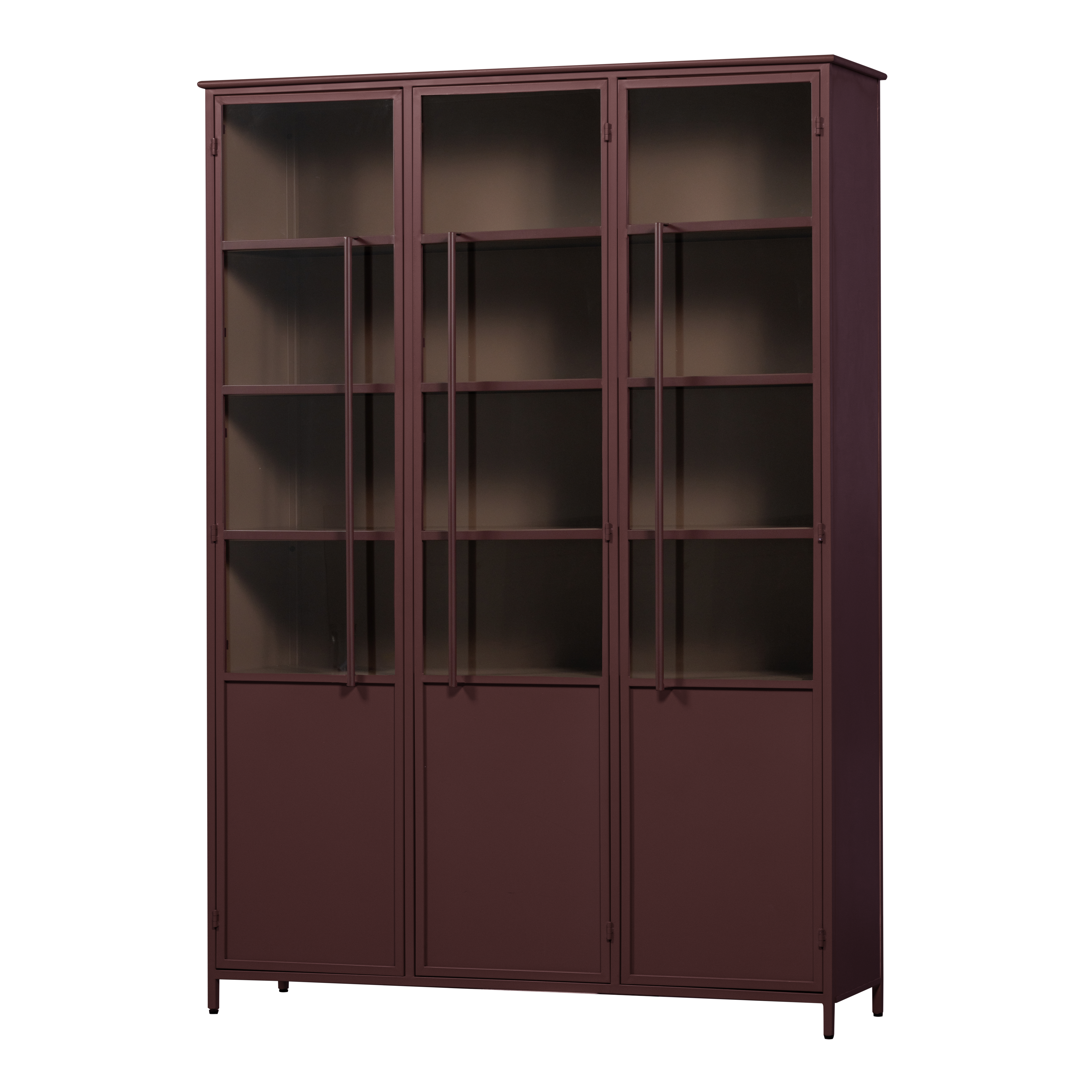 375042-O_02_VS_WP_Exhibit_XL_3_deurs_vitrinekast_metaal_bordeauxrood_FA.png?auto=webp&format=png&width=1500&height=1500