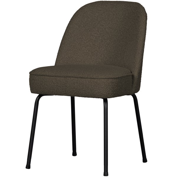 Image of VOGUE DINING CHAIR BOUCLÉ WARM GREEN