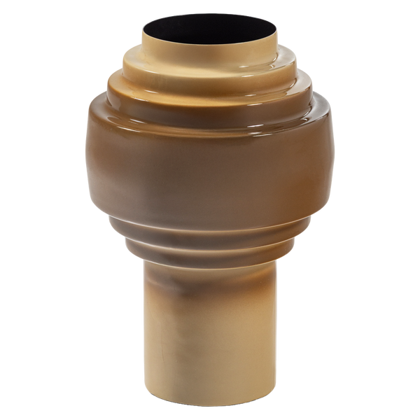 Image de ORBA VASE 36X24 CM MÉTAL HAUT BRILLANT SABLE