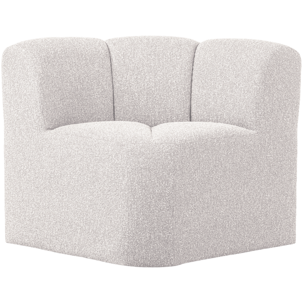 Afbeelding van MOJO EETBANK HOEK MET RUGLEUNING BOUCLÉ ECRU MELANGE