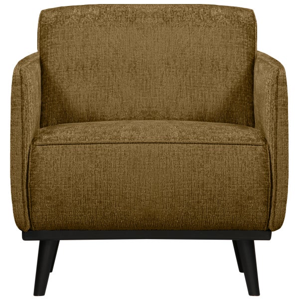 Afbeelding van STATEMENT FAUTEUIL MET ARM STRUCTURE VELVET BRASS