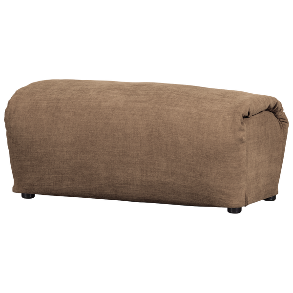 Image de BAGGY TABOURET CHENILLE TISSÉ BRUN