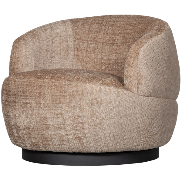 Image of WOOLLY ROTATION ARMCHAIR CHENILLE SAND