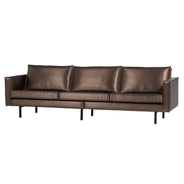 Image of RODEO SOFA 3-SEATER METALLIC COPPER BROWN