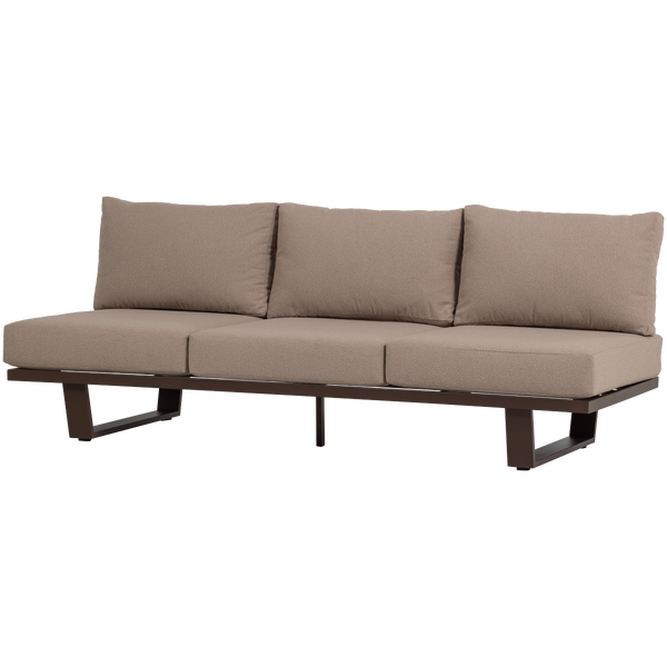 Bild von BEAR GARTEN 3-SITZER BANK ALUMINIUM BRAUN