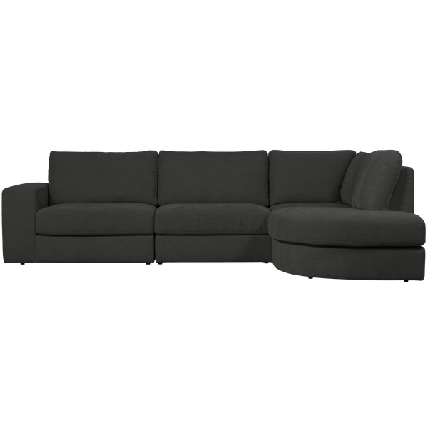 Image of FAMILY CORNER SOFA ROUNDED RIGHT ANTHRACITE