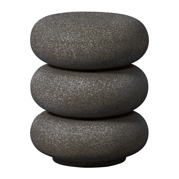 Image of LAUREL SIDE TABLE WITH DOTS BLACK