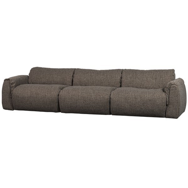 Image of BAGGY 3-SEATER WOVEN FABRIC WARM GREY MELANGE