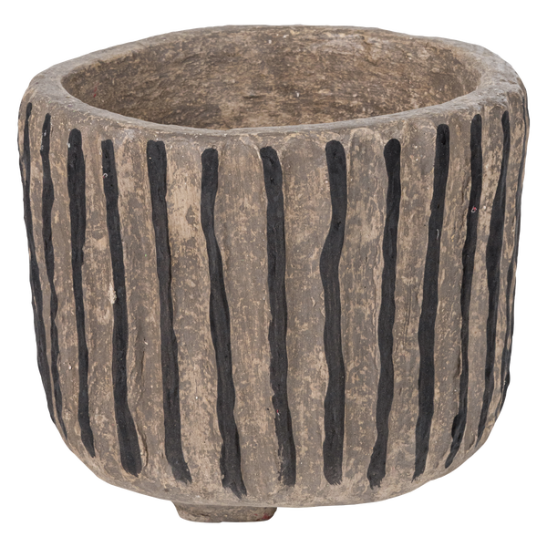 Image of KARO DECORATION POT PAPIER MACHE SAND