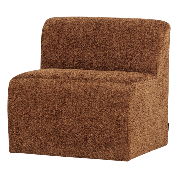 Image of MOJO BASE DINING BENCH 84 CM BACK WOOLLY RUST BROWN [fsc]