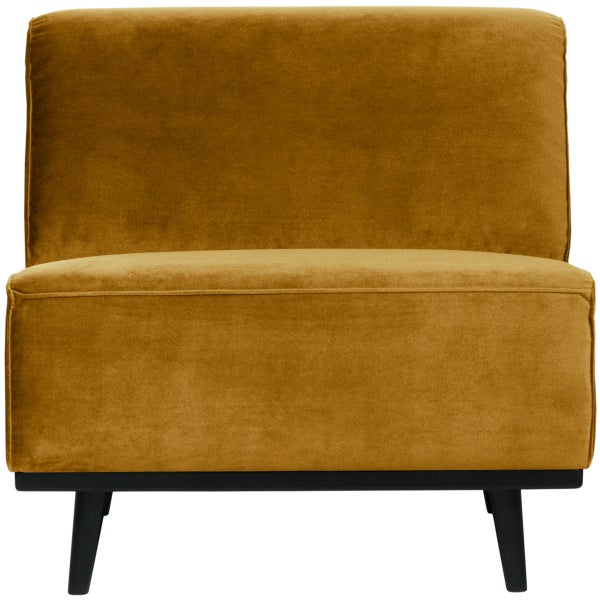 Afbeelding van STATEMENT 1-ZITS ELEMENT VELVET HONINGGEEL