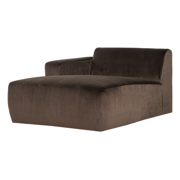 Afbeelding van MOJO BASE CHAISE LONGUE ELEMENT LINKS VELVET BRUIN [fsc]