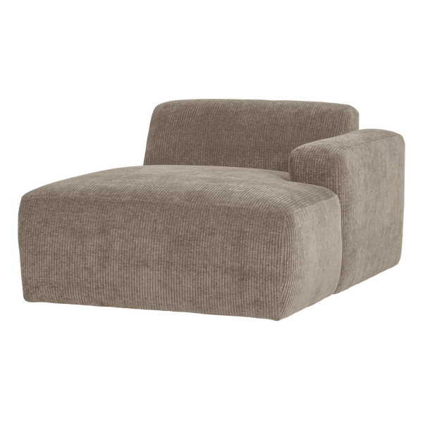 Image de MOJO BASE CHAISE LONGUE ÉLÉMENT DROITE CÔTELÉ SABLE [fsc]