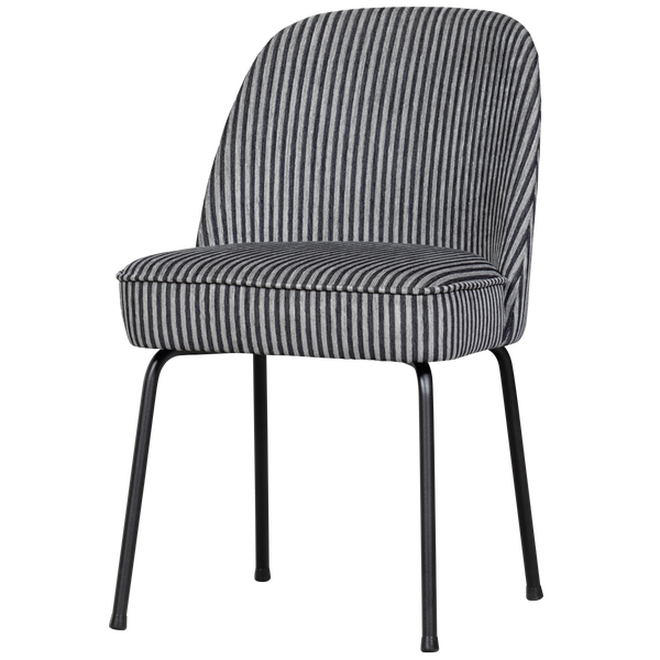 Image de VOGUE CHAISE DE SALLE À MANGER RAYURE NOIR/GRIS