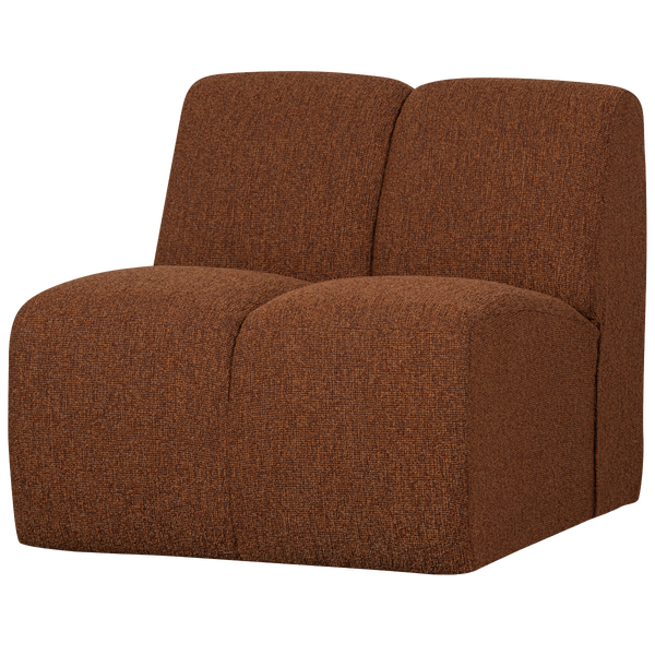 Image of MOJO 1-SEATER BOUCLÉ RUST BROWN MELANGE