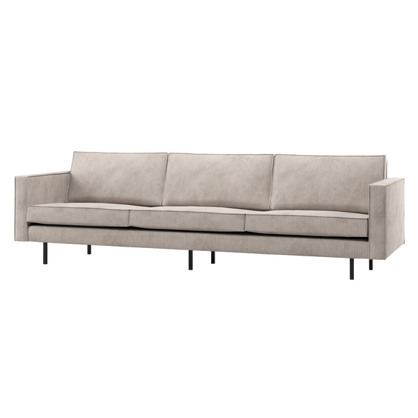 Image of RODEO SOFA 3-SEATER RIB FABRIC ECRU