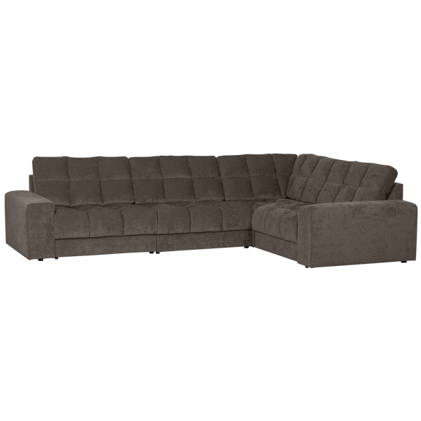 Image of SECOND DATE CORNER SOFA RIGHT VINTAGE WARM GREY