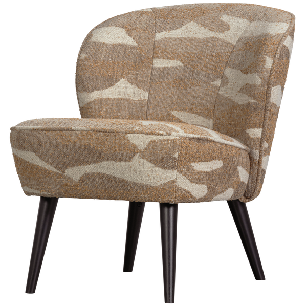 Image of SARA ARMCHAIR FABRIC NATURAL MELANGE