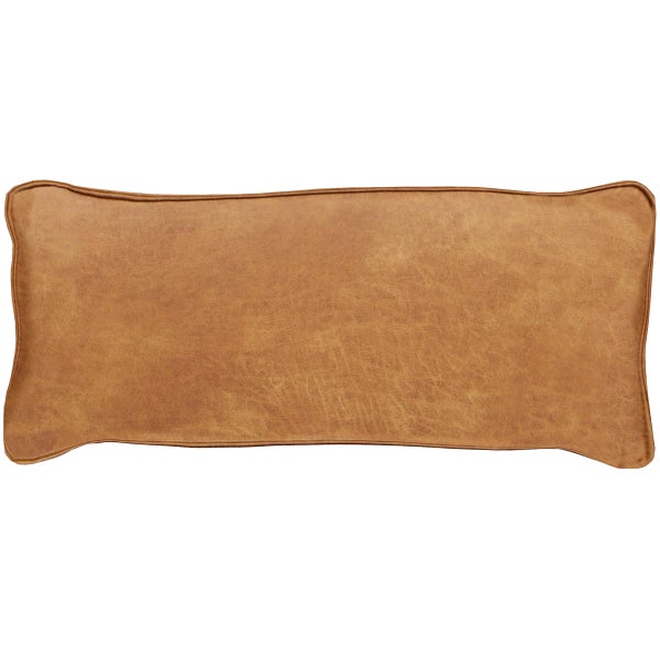 Image of BEAN CUSHION ECO LEATHER COGNAC