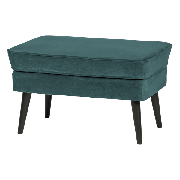 Afbeelding van ROCCO HOCKER VELVET GROENBLAUW