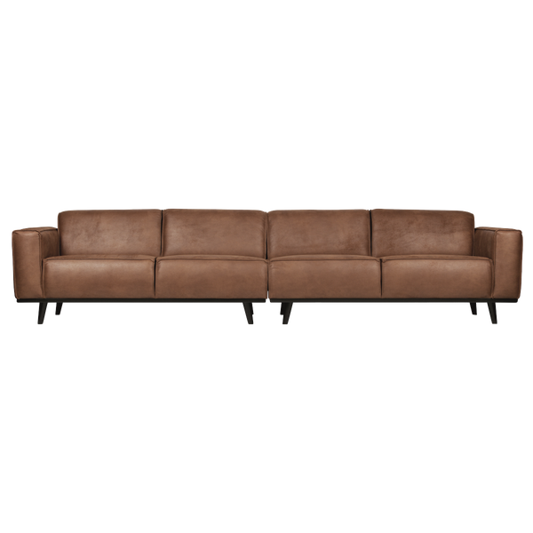 Image de STATEMENT XL 4-PLACES 372 CM ECO CUIR COGNAC