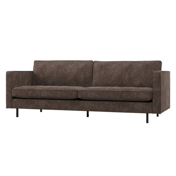 Image of RODEO CLASSIC 2,5-SEATER SOFA RIB FABRIC BROWN