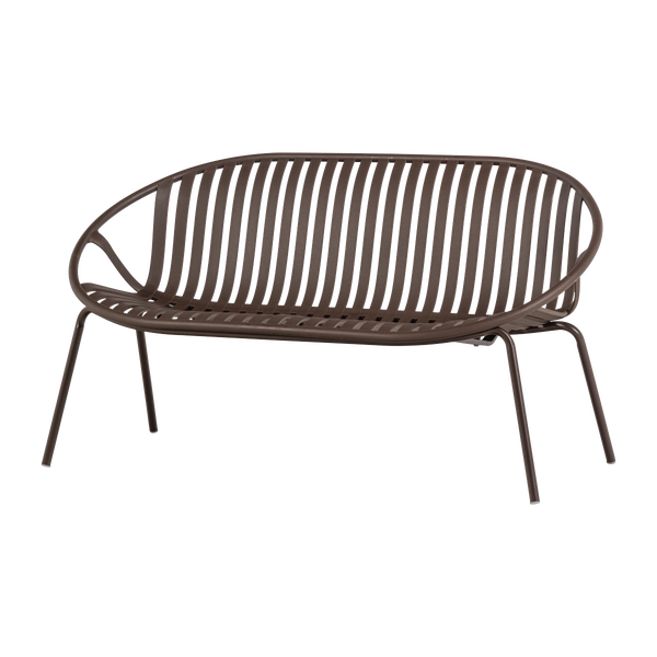 Bild von BRUCE GARTEN 2-SITZER BENCH PP/METAL LILA/BROWN