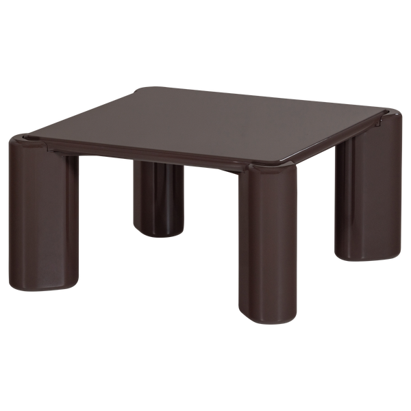 Image of TIVEN COFFEE TABLE WOOD HIGH GLOSS DARK BROWN[fsc]