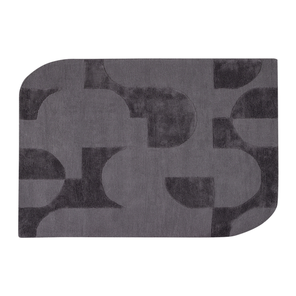 Bild von LIVO TEPPICH VISKOSE/WOLLE GRAU 170x240 CM