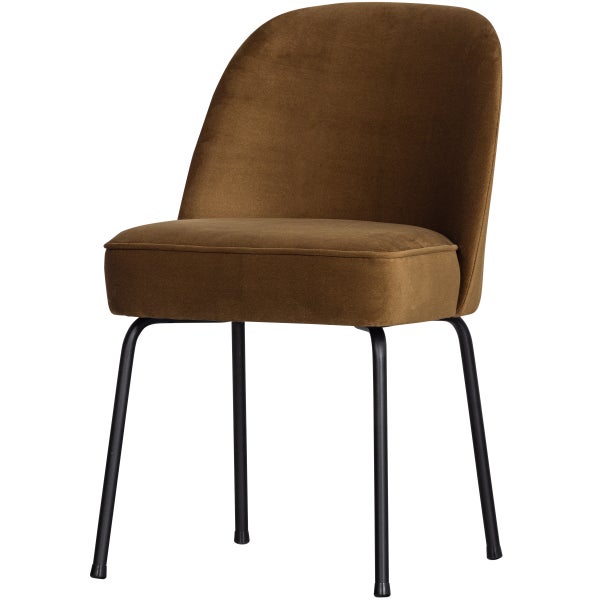 Image of VOGUE DINING CHAIR VELVET HONEY YELLOW