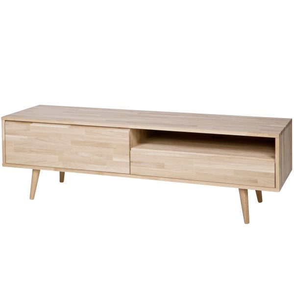Image of TYGO TV UNIT OAK UNTREATED. RETRO LEGS [fsc]