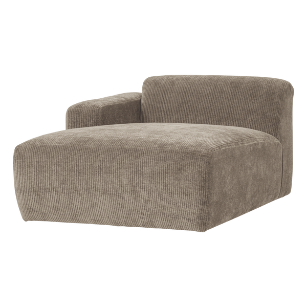 Image de MOJO BASE CHAISE LONGUE ÉLÉMENT GAUCHE CÔTELÉ SABLE [fsc]