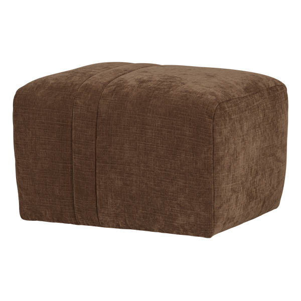 Afbeelding van OMAIRE HOCKER CHENILLE LICHTBRUIN [fsc]