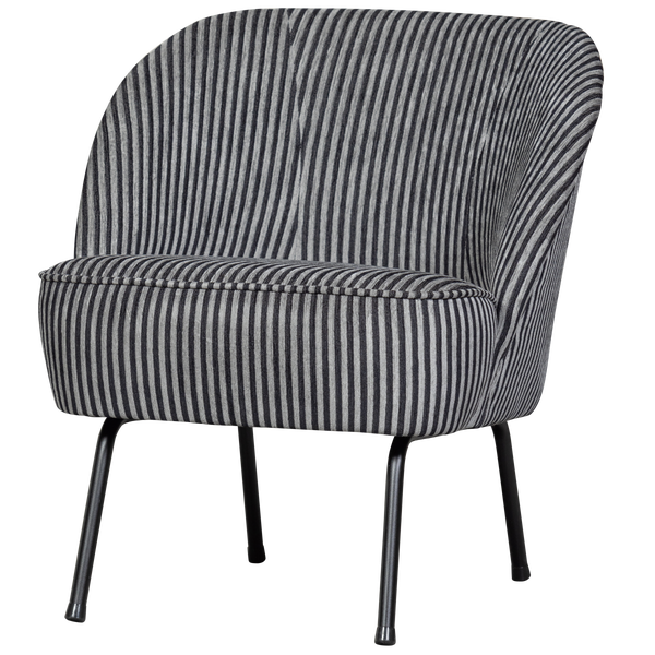 Bild von VOGUE SESSEL STREIFEN SCHWARZ/GRAU