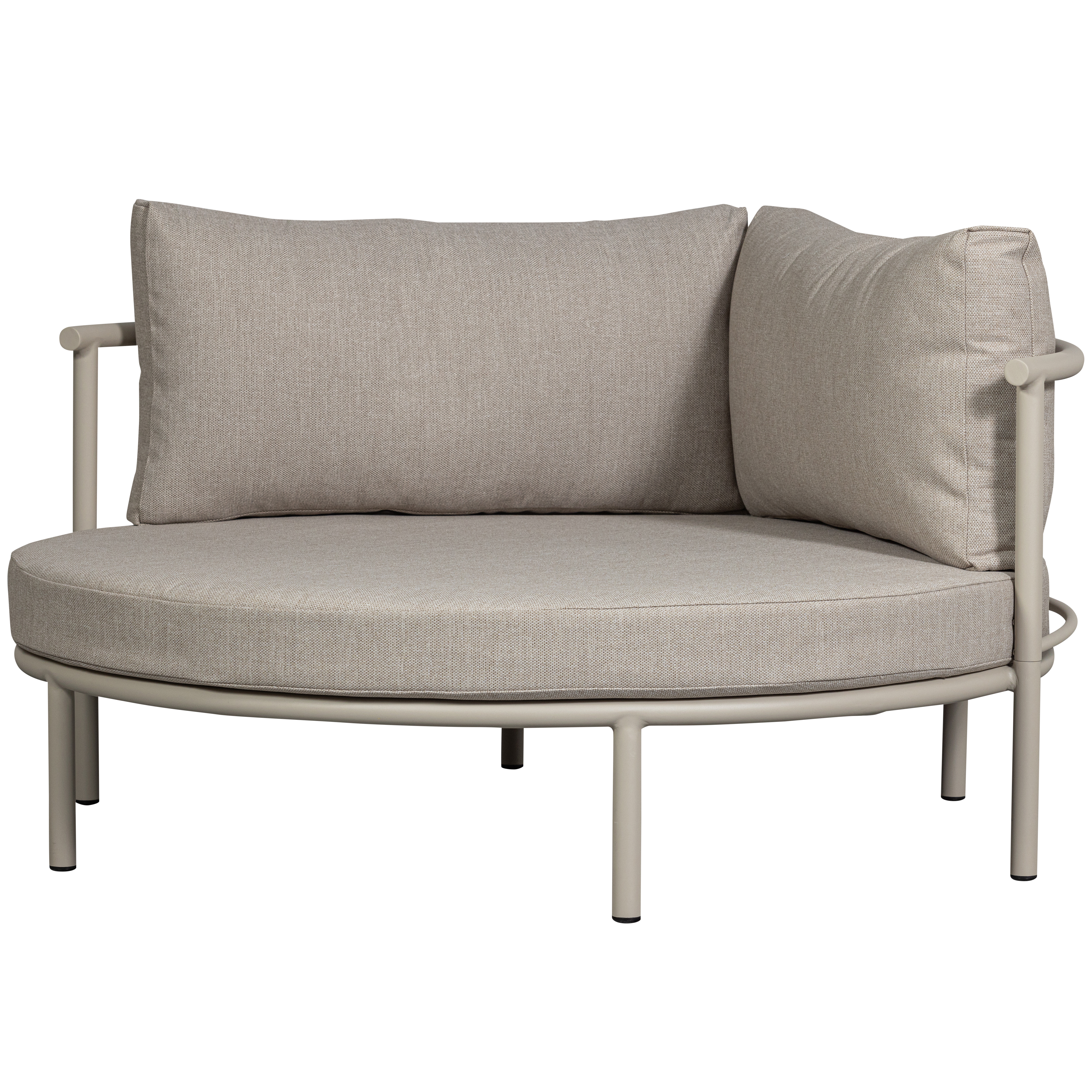 De Eekhoorn | MAULBEERBAUM RUNDES LOUNGE BETT GARTEN ALUMINIUM SAND