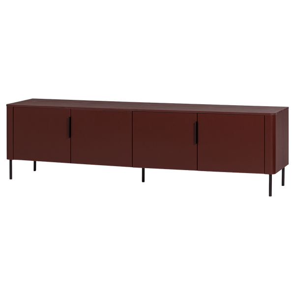 Afbeelding van GUNNAR TV MEUBEL 200 CM GRENEN BORDEAUXROOD [fsc]