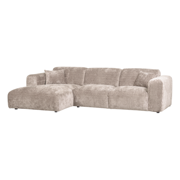 Afbeelding van CLOUD CHAISE LONGUE BANK LINKS CHENILLE NATUREL [fsc]