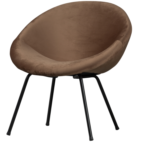 Image of MOLY VELVET ARMCHAIR TOFFEE