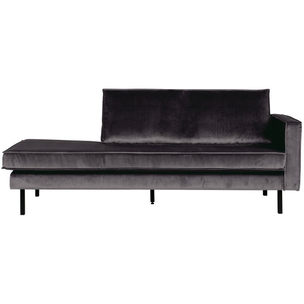Afbeelding van RODEO DAYBED RECHTS VELVET ANTRACIET